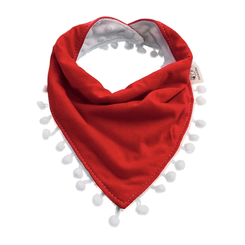 

Baby Infant Girls Boy Kids Tassel Saliva Towel Bandana Triangle Bibs Head Scarf