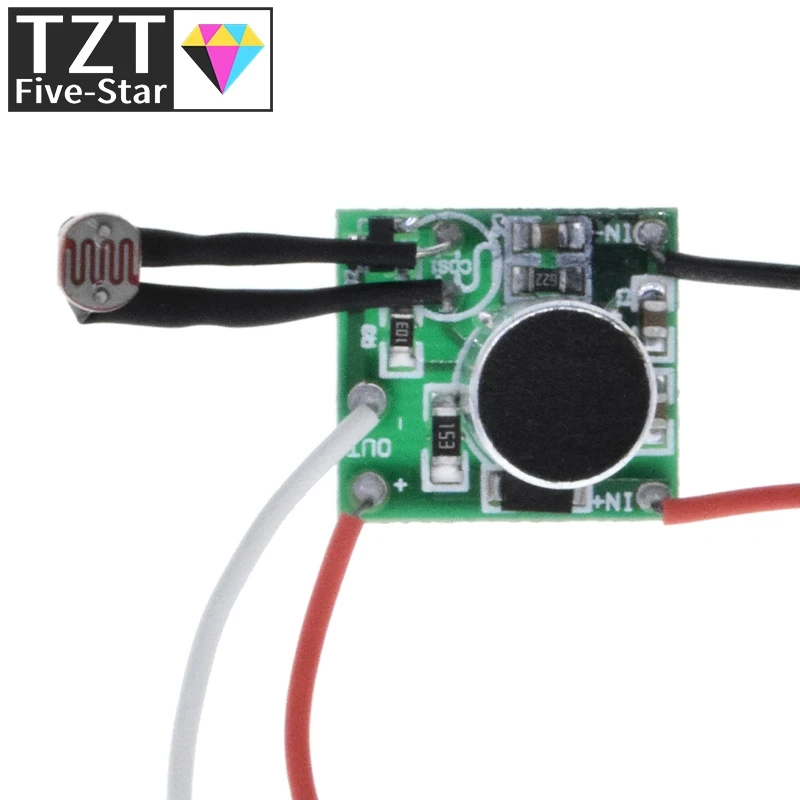 TZT DIY Низковольтный датчик управления звуком постоянного тока 3 В-30 В Светодиодный