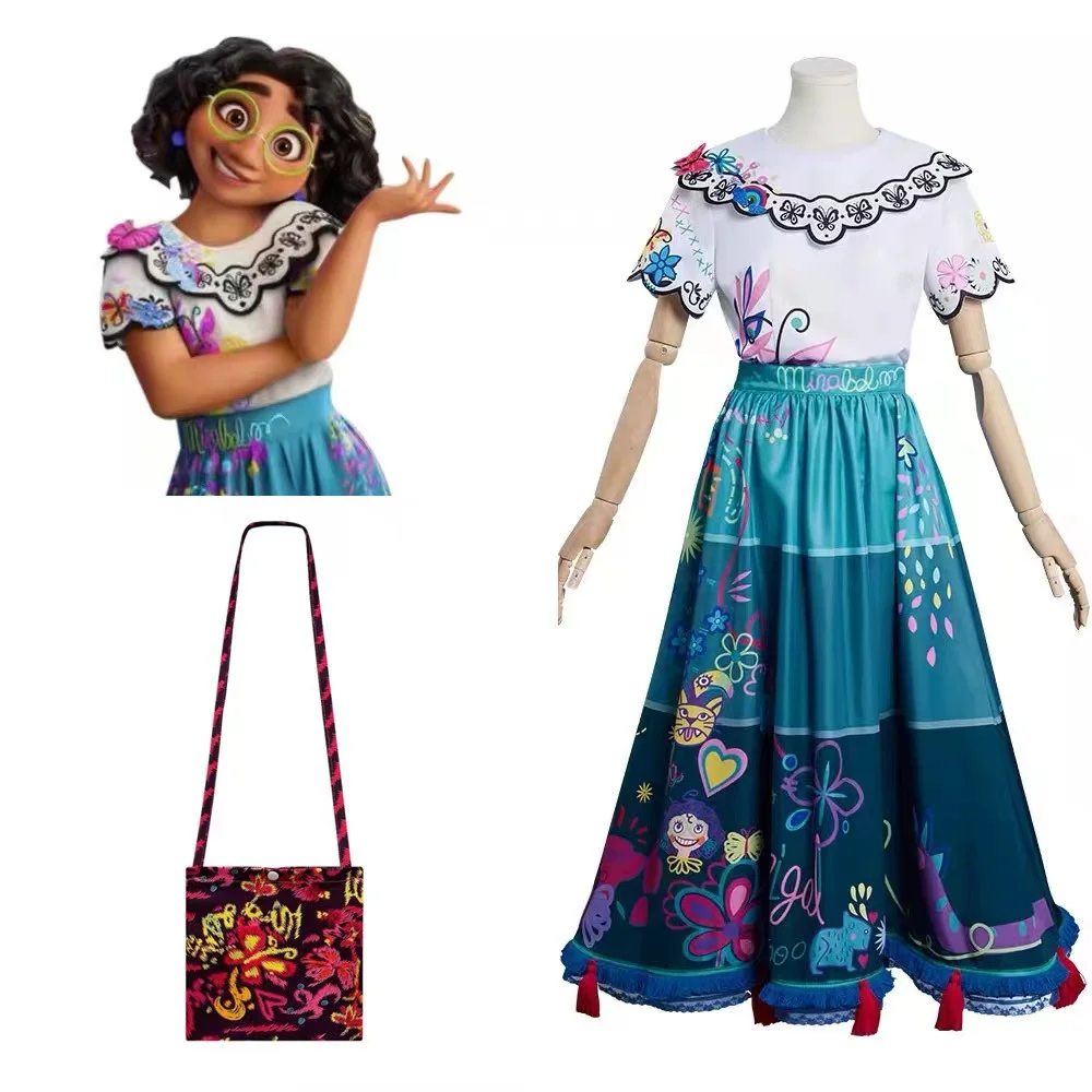 

Mirabel Cosplay Costume Dress Outfits in bag Halloween Carnival Suit For Girls Adult Women