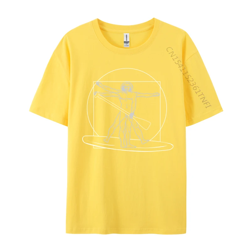 Vitruvian Paddler Canoe Kayak Leonardo Da Vinci T-shirts Tshirts For Men New Arrival Fashion Casual Clothes Sweatshirt