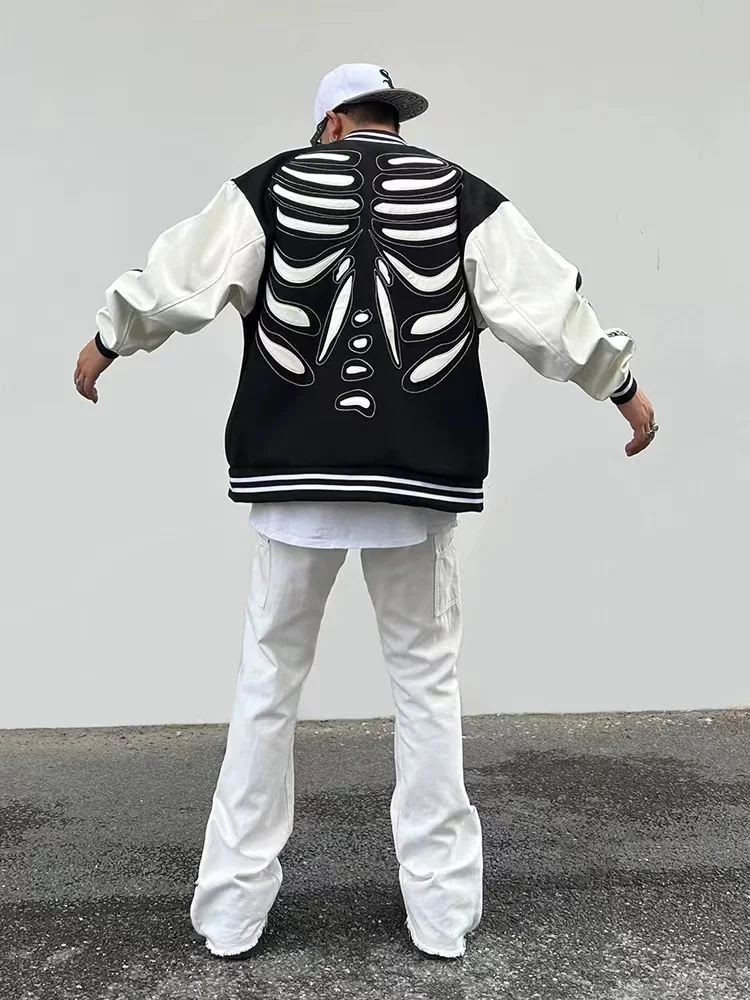 Модная Повседневная Уличная одежда бейсбольные куртки в стиле хип-хоп свободная