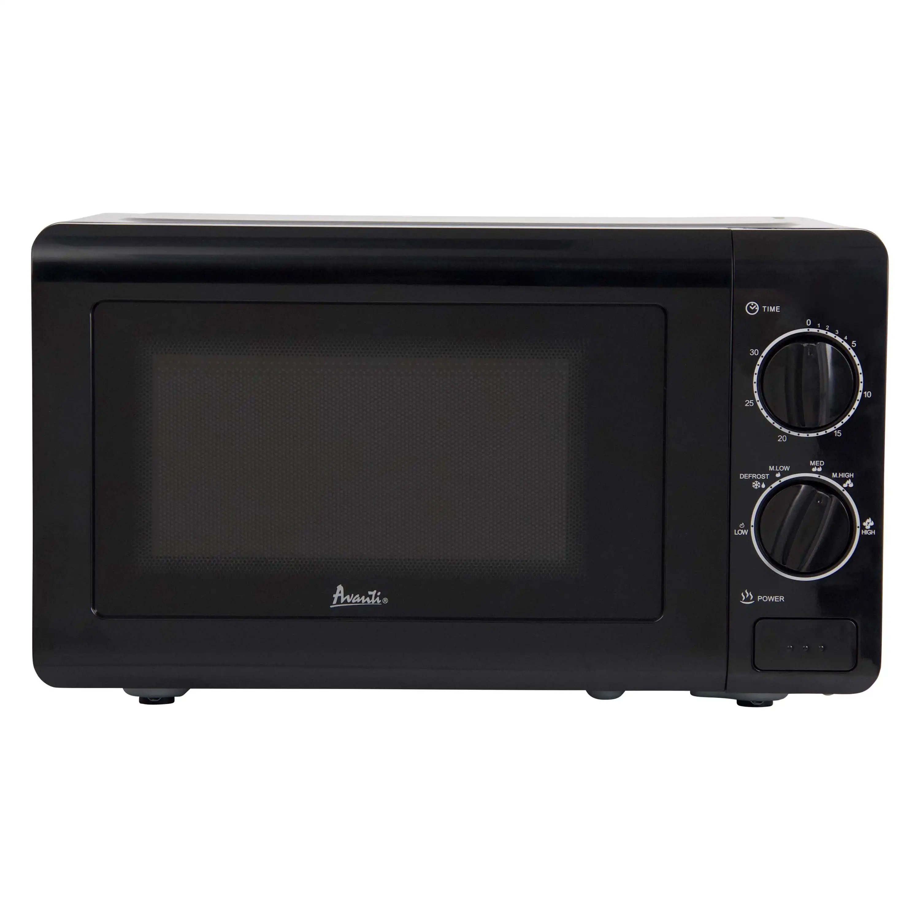 Microwave Oven with Mechanical Dials, 0.7 cu. ft., in Black
