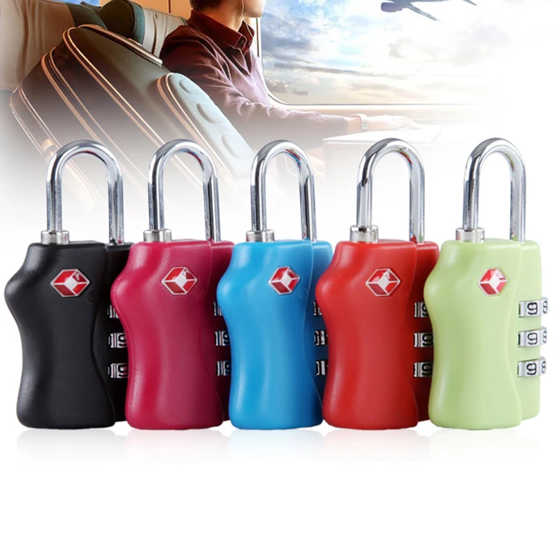 

Luggage Travel Lock Bike Lock 4 Dial Digit Password Lock Travel Padlock TSA Customs Code Lock for Suitcase Baggage Toolbox