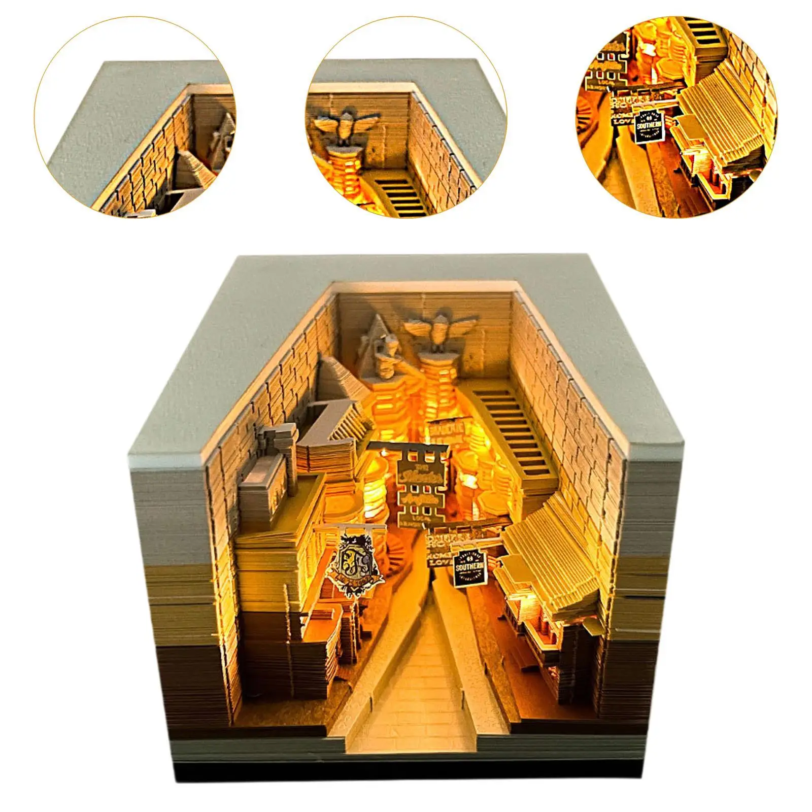 Диагональный блокнот с настольным календарем Alley 3D художественным для квартиры