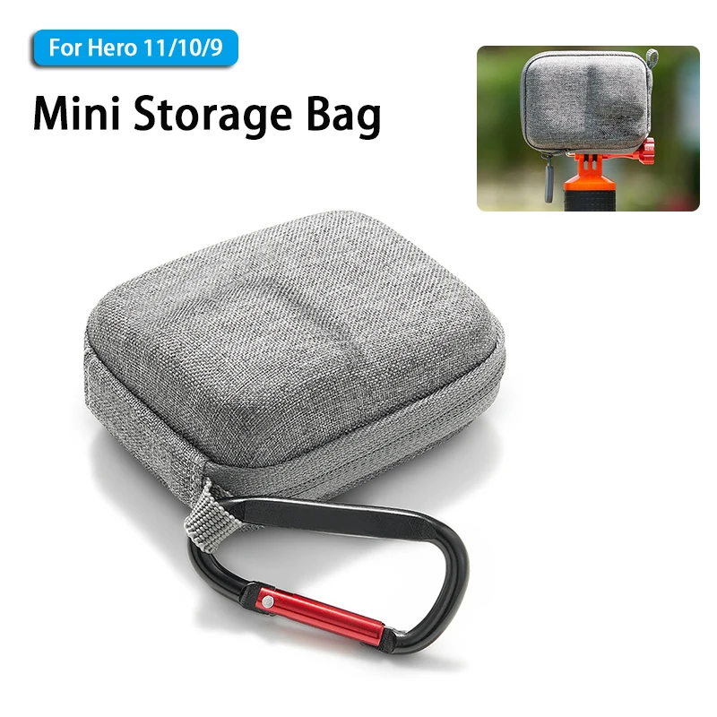 

Mini Storage Bag Case For GoPro Hero 11 10 9 8 7 Black Action Camera Portable EVA Waterproof Protective Case Go Pro Accessories