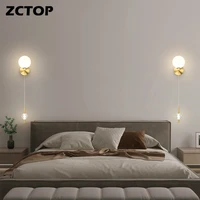 gold led wall lamps all copper home decor wall lights for living room bedroom background bedside lights aisle wall sconces