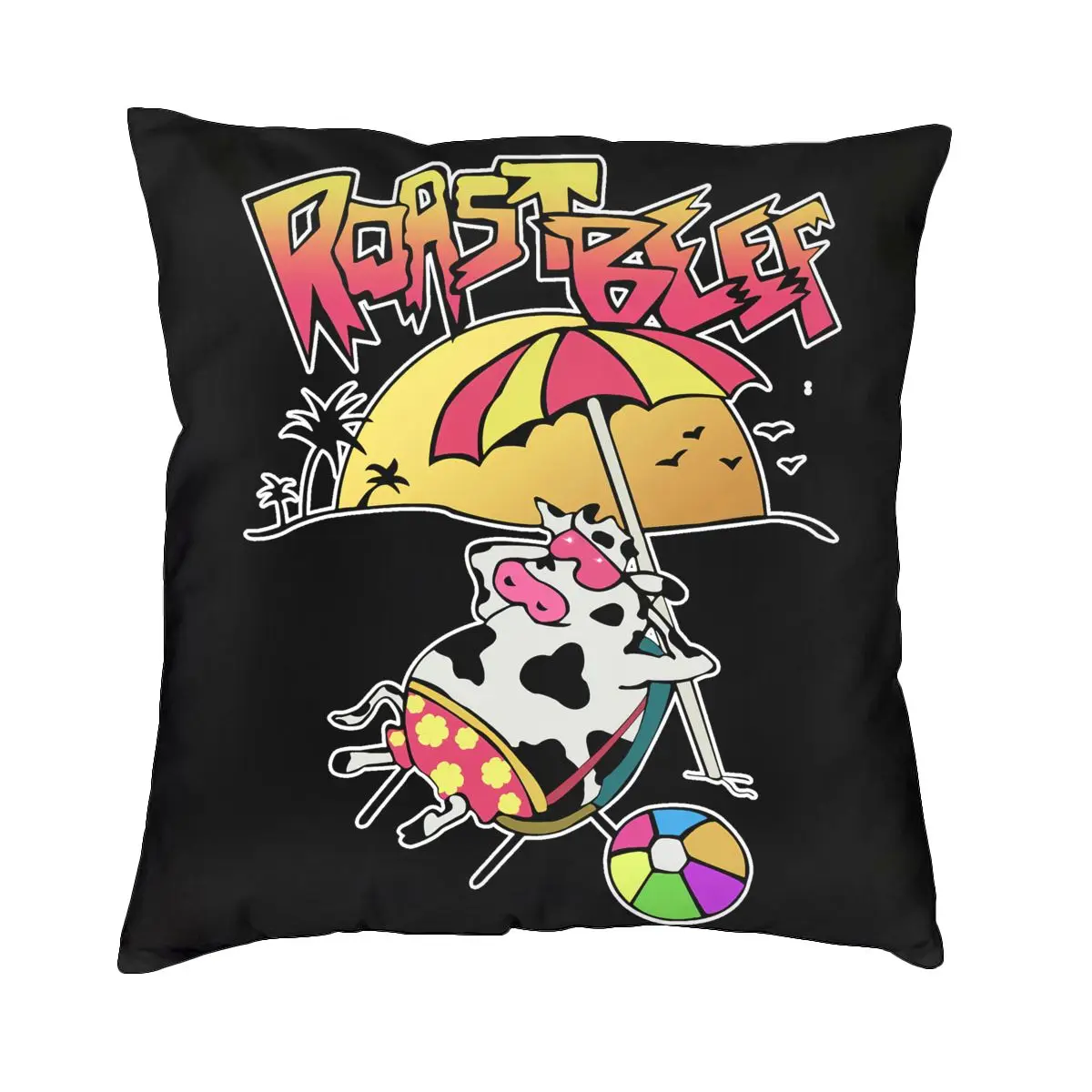 

Funky Season 3 Stranger Things Roast Beef Dustin Pillowcase Throw Pillow Cover Natural Breathable Pattern Decor