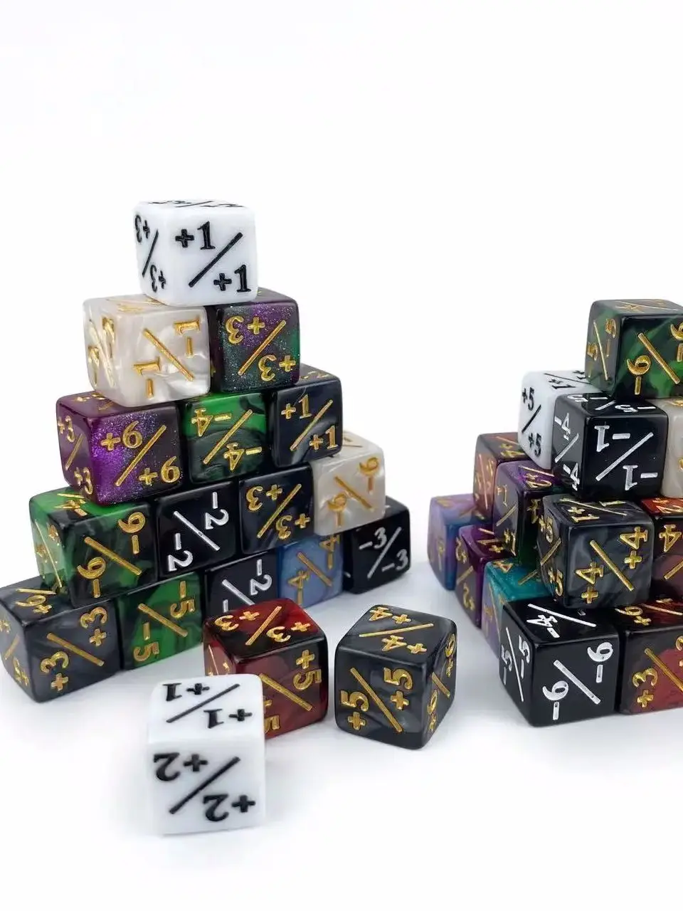 12 шт. счетчик игральных костей MTG счетчики сбора жизненные жетоны отрицательный