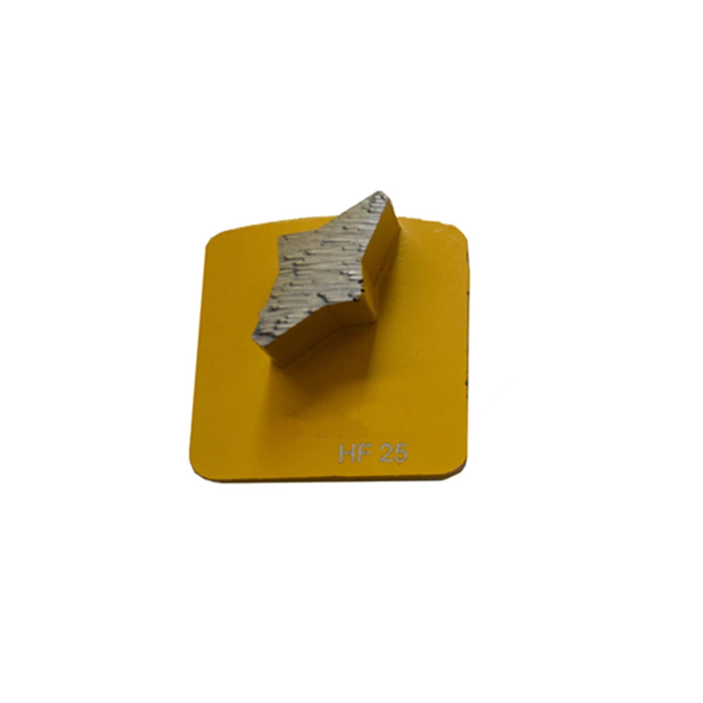 HUS49 Single Star Bar Segment Redi Lock Concrete Grinding Plates Metal Block for Extreme Hard Floor 12PCS | Инструменты