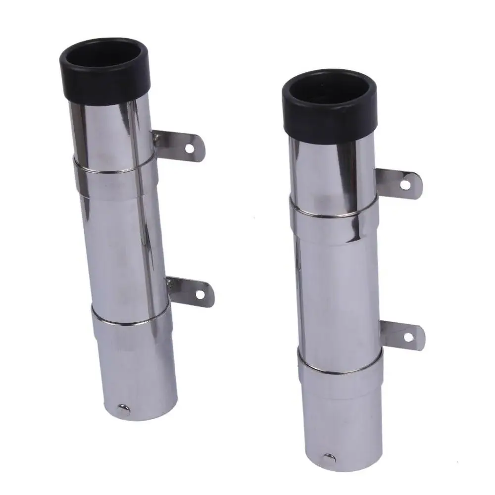 

1PC Boat Fishing Rod Holder Stainless Steel Side Mount Transom Fishing Rod Rack