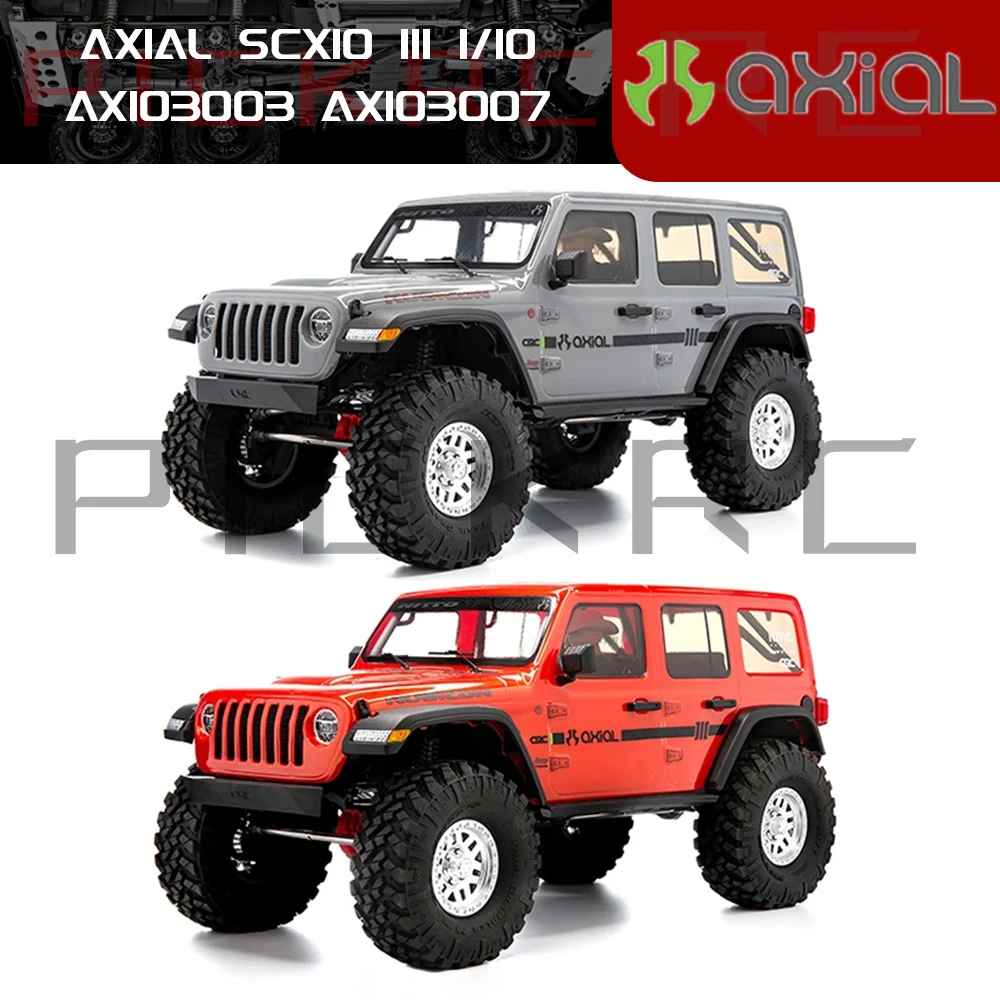 Модель радиоуправляемого автомобиля AXIAL SCX10 III 1/10, Электрический гусеничный краулер, передача сигнала, двухскоростной переключатель, AXI03003 AXI03007