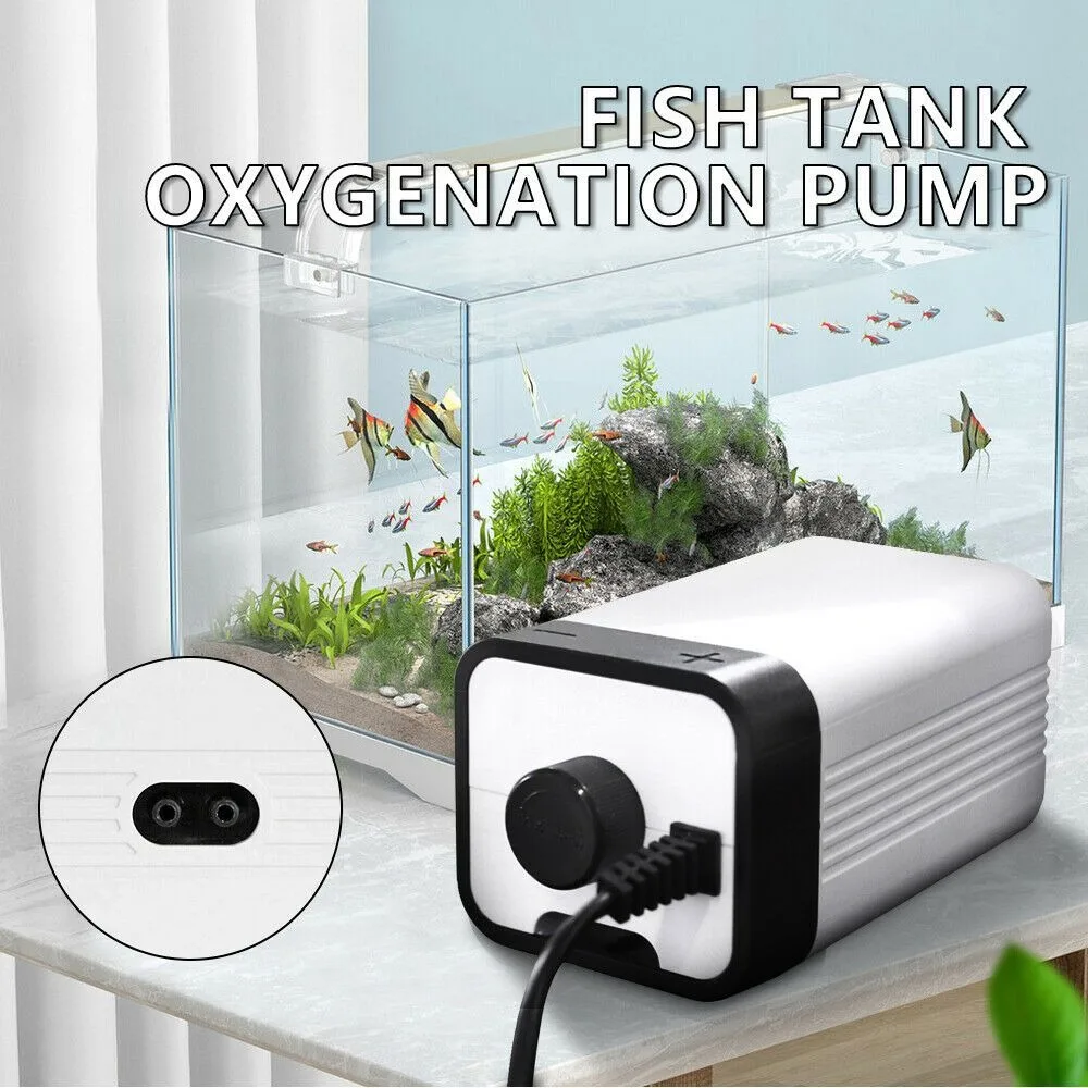 

Funny Double Head Disk Stone Aqua Fish Tank Air Bubble Oxygen Pump Bubble Aerator Aerator 2 Outlet Air Pump