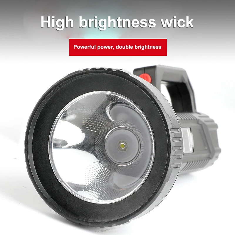 

USB Rechargeable Flashlight Built-in 18650 Lithium Battery Strong Searchlight For Camping Hiking Fishing Emergency Lighting