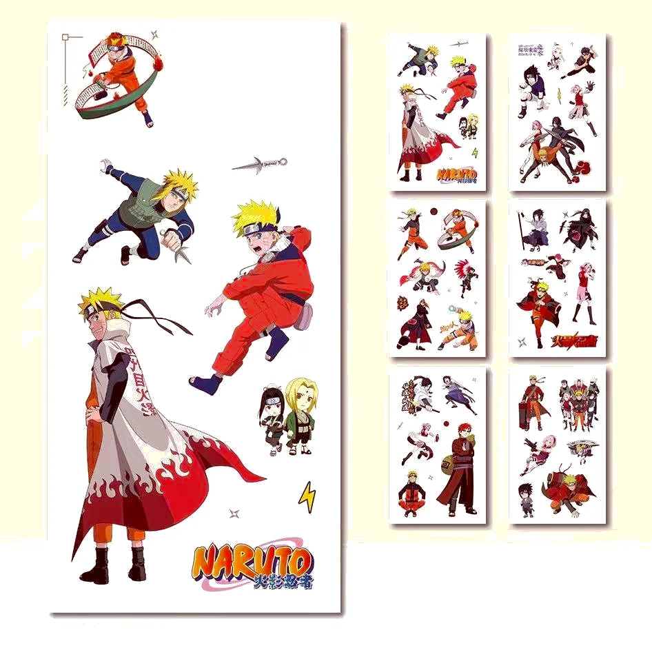 

Naruto Kakashi Anime Stickers Luggage Laptop Book Cartoon Figure Character Stickers Kids Toys Decoration Hand Account Cute