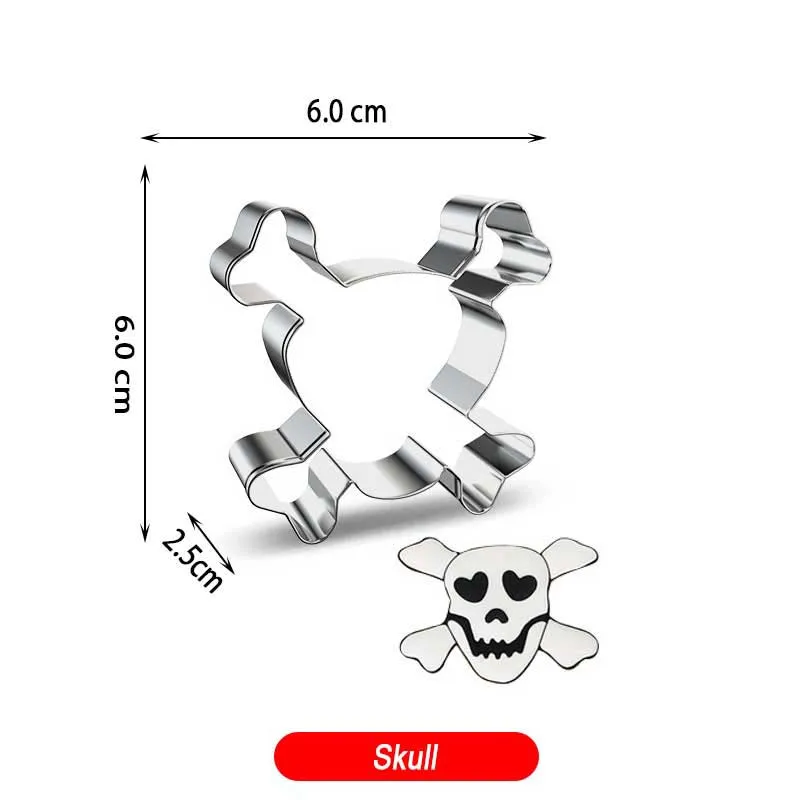 Металлические формочки для печенья на Хэллоуин из нержавеющей стали |