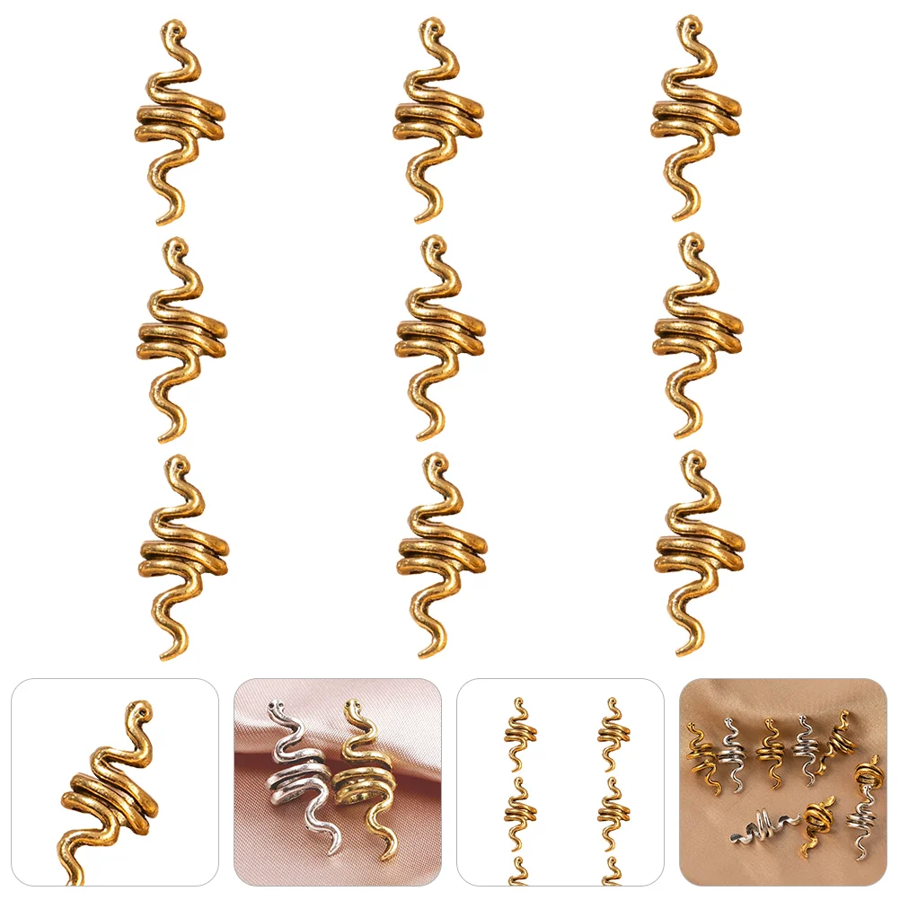 

9 Pcs Dreadlocks Hair Ring Braid Rings Braided Clips Braiding Cuffs Braids Accessories Metal Barrettes Decorate Decorative