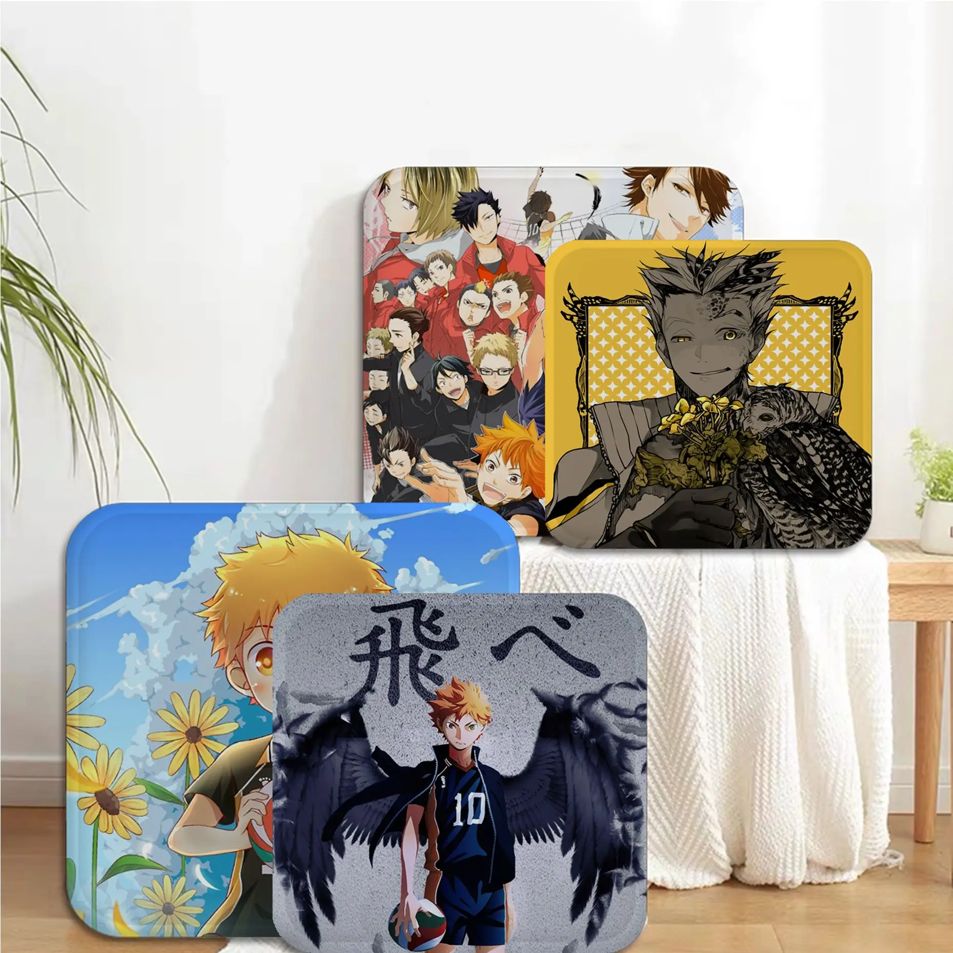 

Anime Haikyuu Art Chair Cushion Soft Office Car Seat Comfort Breathable 45x45cm Cushion Pads