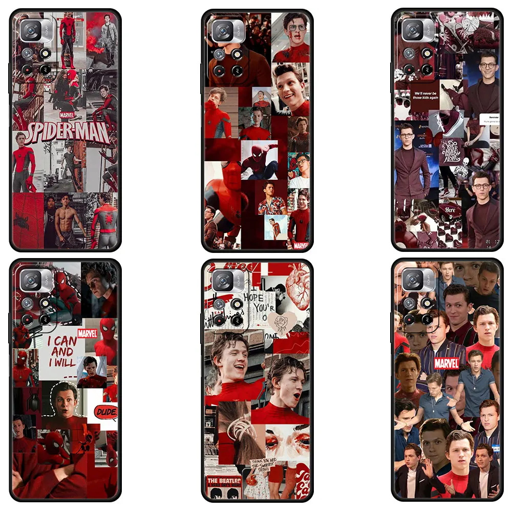 

Red Tom Holland Case for Xiaomi redmi note 10 11 pro 10pro 9pro 8pro 7 11t 9t 8t 9s Cover Marvel Coque Redmi 9 9a 9c 8 k40 Funda