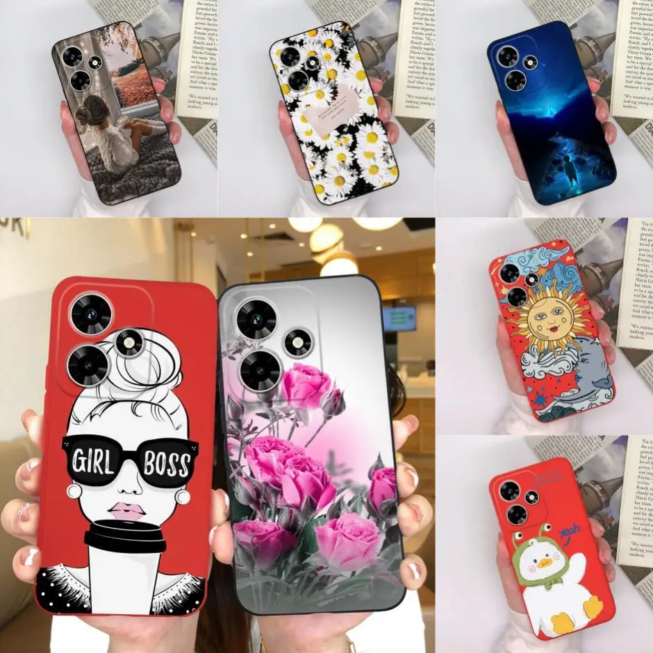 Чехол для Tecno Infinix Hot 30i 30 Play 4G Мультяшные стильные чехлы i мягкая задняя крышка Hot30