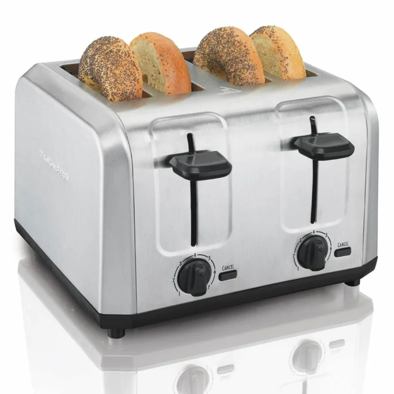 Hamilton Beach Brushed Stainless-Steel 4-Slice Toaster - Silver