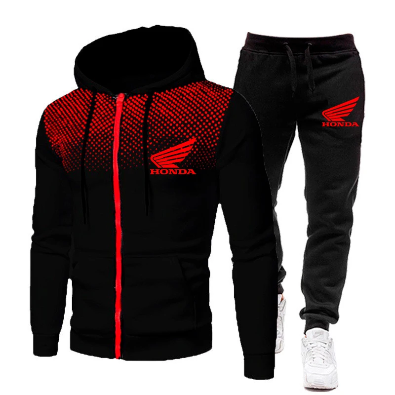 Hooded New Fashion Print Honda Men's Logo 2023 Autumn/Winter Hoodie Ritsling Bulu and Men's Sweatshirt
