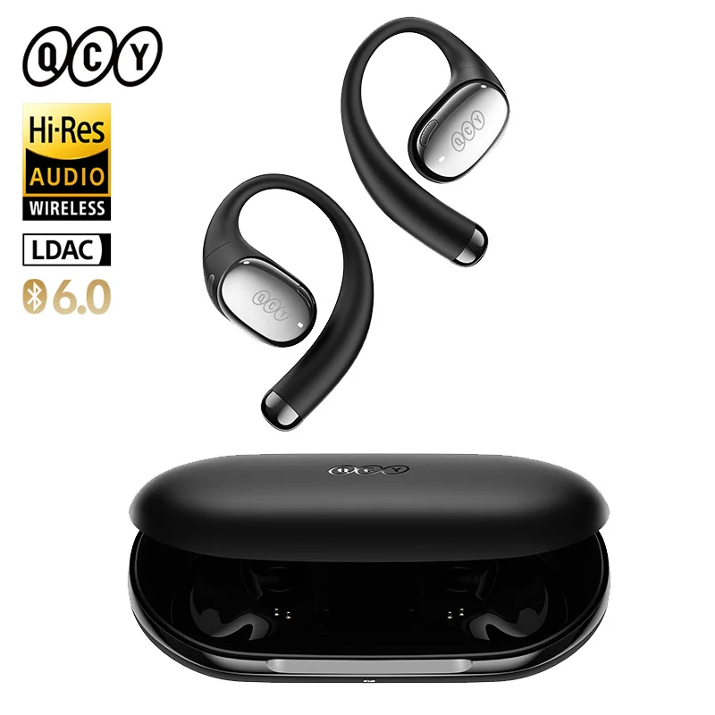 Фото QCY Crossky R70 Спортивные беспроводные наушники с открытыми ушами Bluetooth 6.0 Hi-Res LDAC Наушники-крючки Беспроводная зарядка Наушники 52 часа №1
