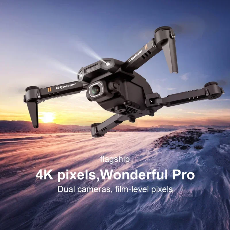 

HJ XT6 Air Pressure Altitude Hold Foldable Quadcopter Mini Drone 4K 1080P HD Camera WiFi FPV RC Dron Kid Toy Boys GIftsToy