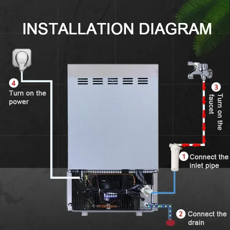 Автоматические блокирующие льдогенераторы Industriales Crystal Ice Machine 300 кг цена