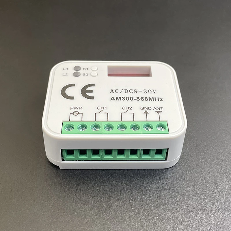 

AC/DC 9V-30V RX MULTI Receiver Remote Control Wireless Switch 300MHz-868MHz Gate Opener Remote Control Transmitter Garage Door