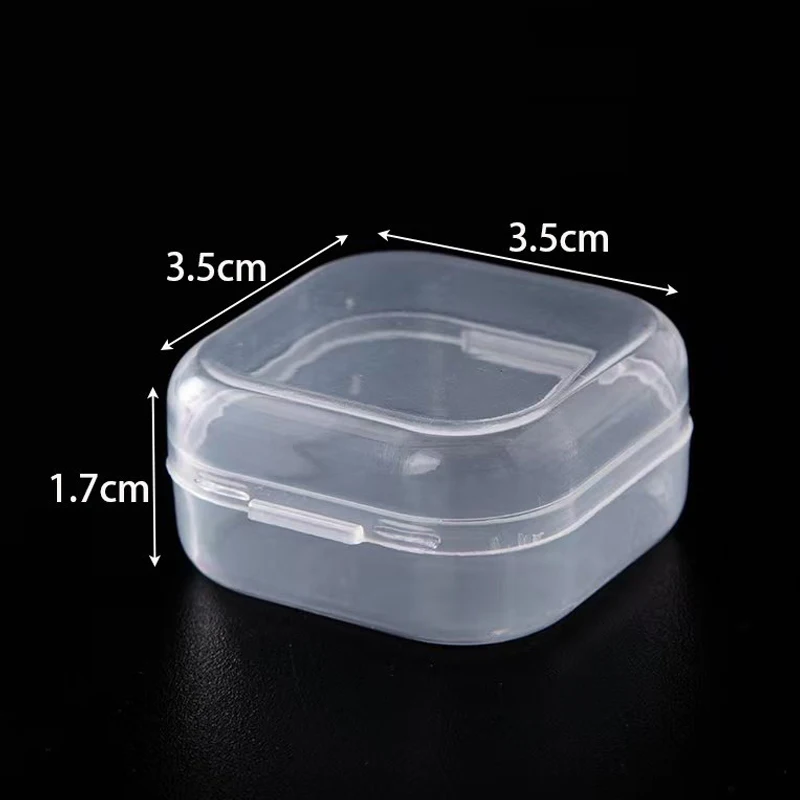 5/10/20 шт. прозрачный пластиковый мини-контейнер для хранения ювелирных изделий