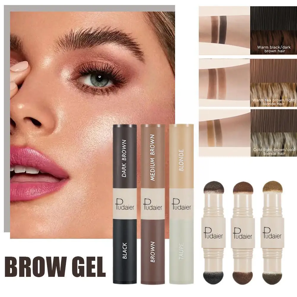 

6 Colour Natural Stick Hair Line Contour Template Eyebrow Kit Stamp Stencil Long Lasting Brow Waterproof Shaping Makeup Eye H8O6