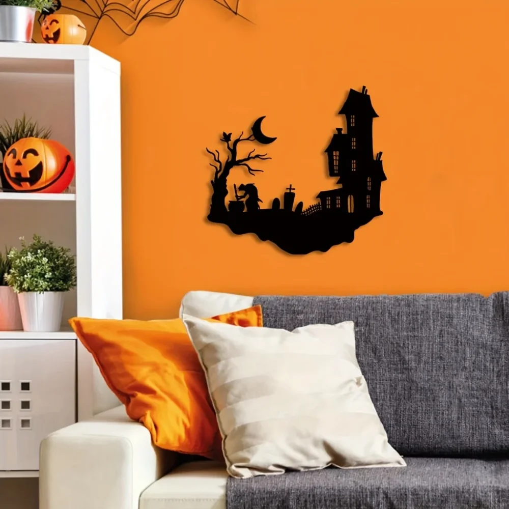 Металлический Силуэт Таблички Дома Настенный Декор Современное Украшение Для