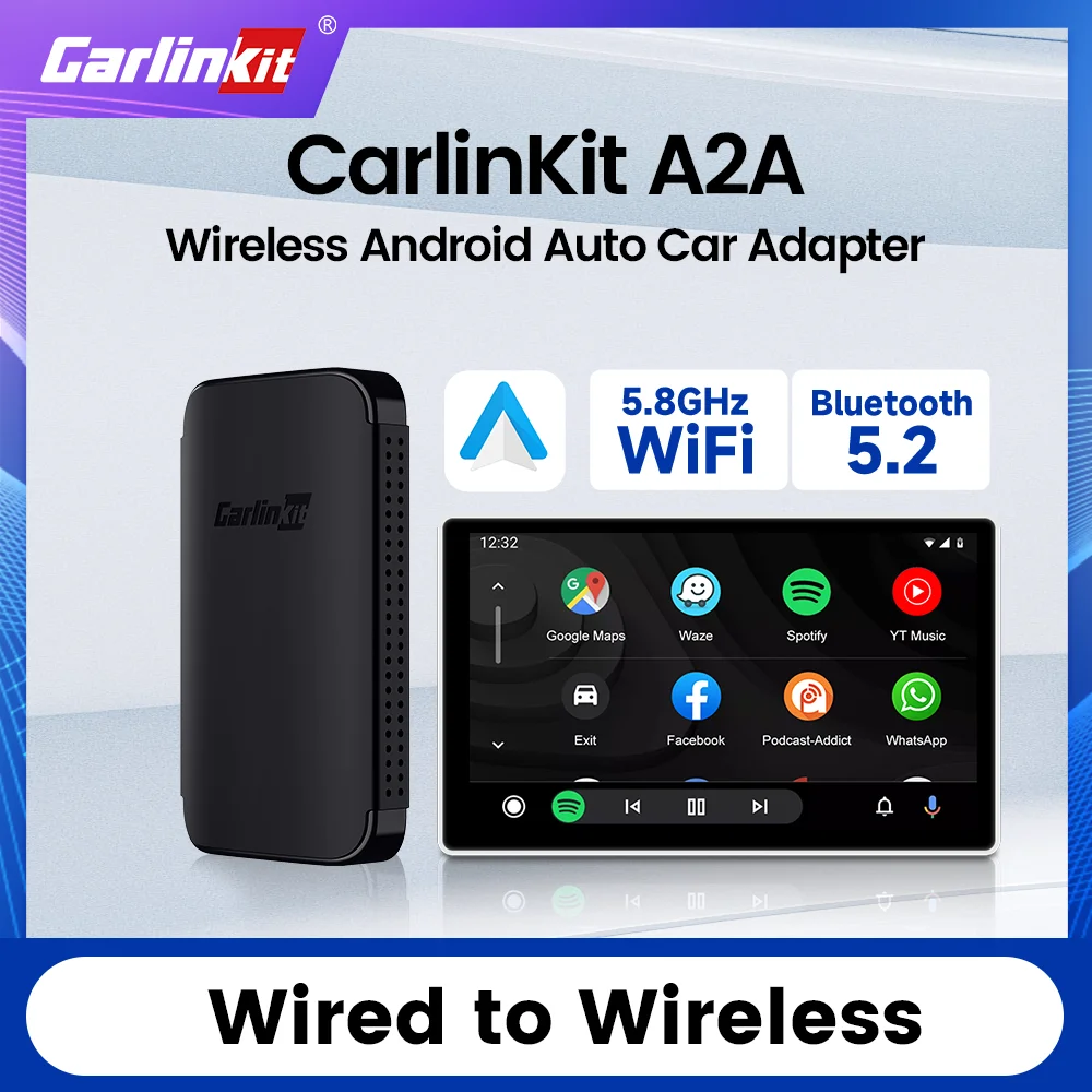 CarlinKit A2A беспроводной автомобильный адаптер Android Auto для Vw Mercedes Audi Citroen Jeep Renault Peugeot Nissan Skoda Hyundai KIA