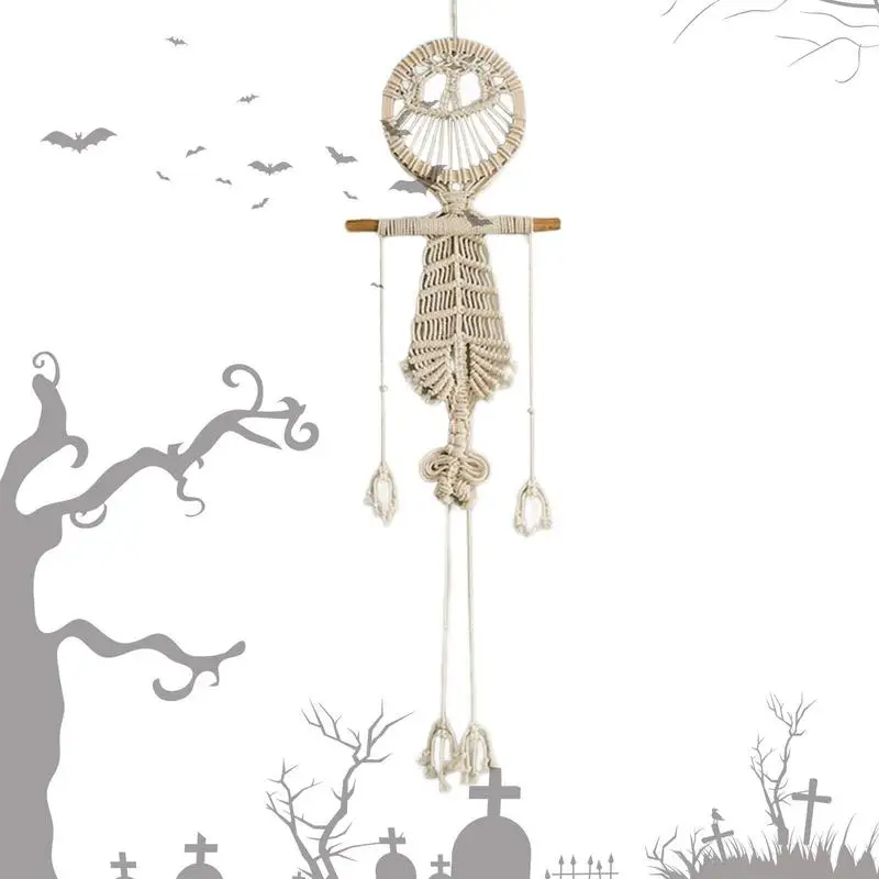 

Halloween Hung Skeleton Tassel Tapestry Decorate Your Wall With Tapestry Tassel Woven Hungry Ghosts Hungry Halloween Outdoor