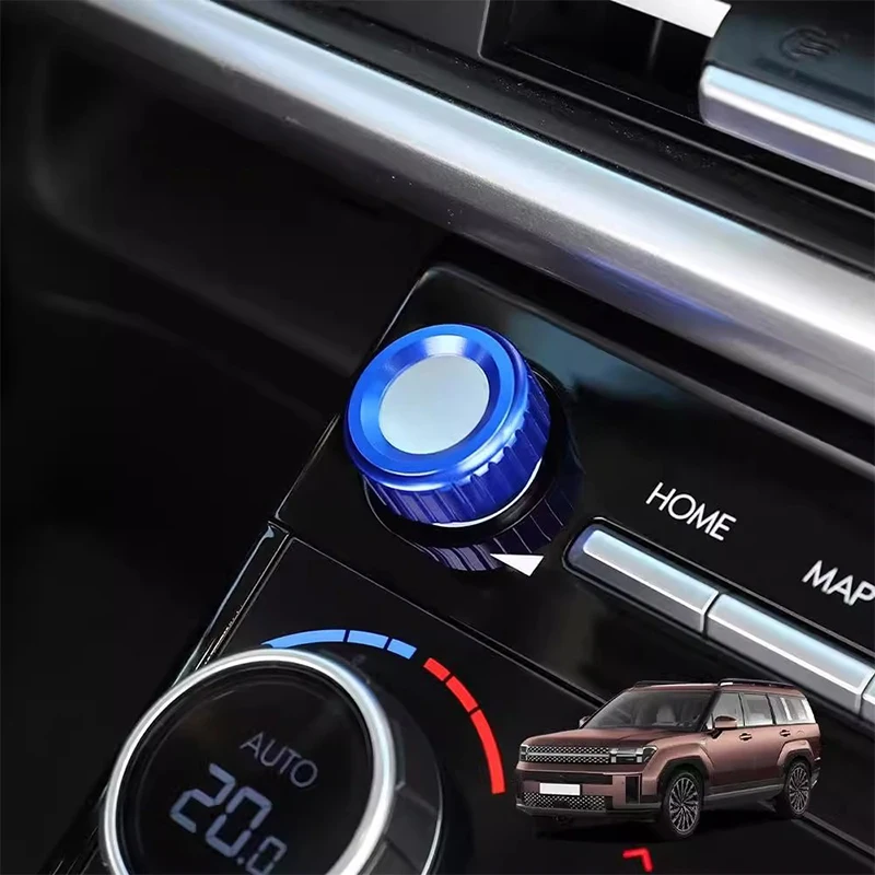 Фото Для Hyundai Santa Fe MX5 2025 приборная панель, центральная ручка регулировки громкости звука, кольцевая крышка, декоративная защитная рамка №3