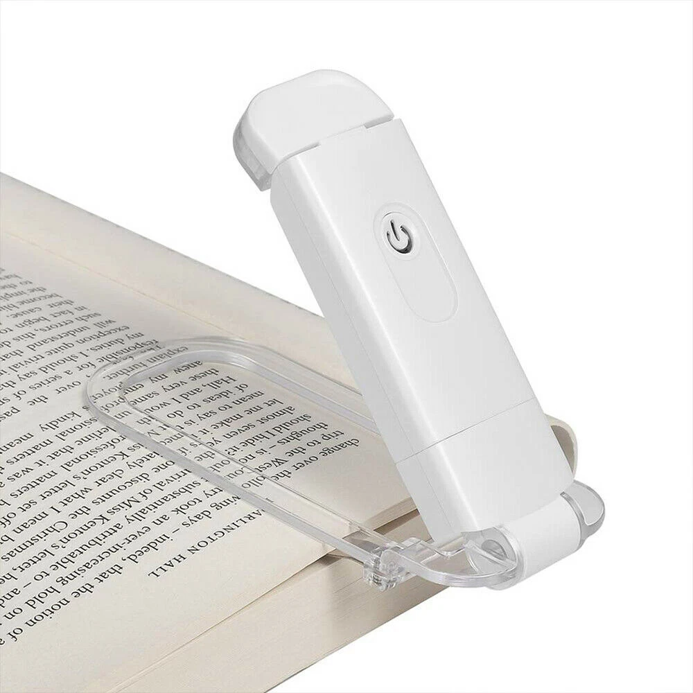 

Светодиодный Usb Перезаряжаемый светильник для чтения книг, регулируемая яркость, защита глаз, зажим для книги, освещение для чтения, па