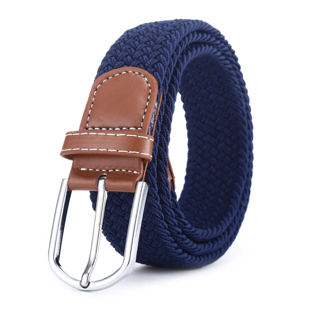 

Canvas Elastic Fabric Woven Stretch Multicolored Braided Belts Unisex belt designer belt waist belt Stretch Belts