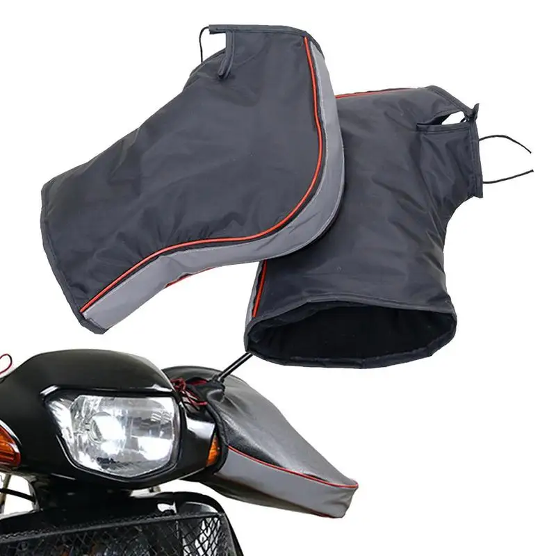 

Warm Motorcycle Handlebar Gloves Mittens Hand Warmer Waterproof Windproof Warm Motorbike Handle Bar Hand Cover Muffs
