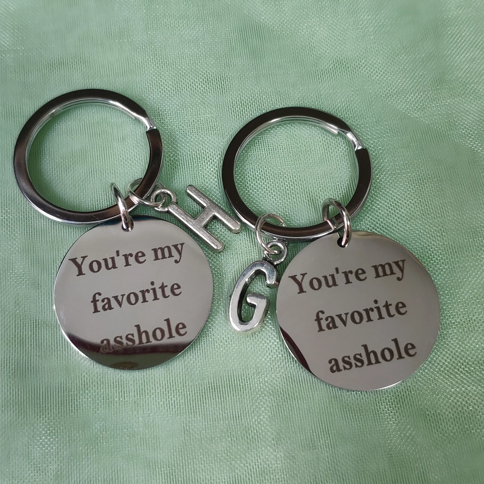 

Модные аксессуары, брелок для автомобильных ключей, 26 букв, кулон, лучший друг, унисекс, вы мой любимый подарок из нержавеющей стали для пары