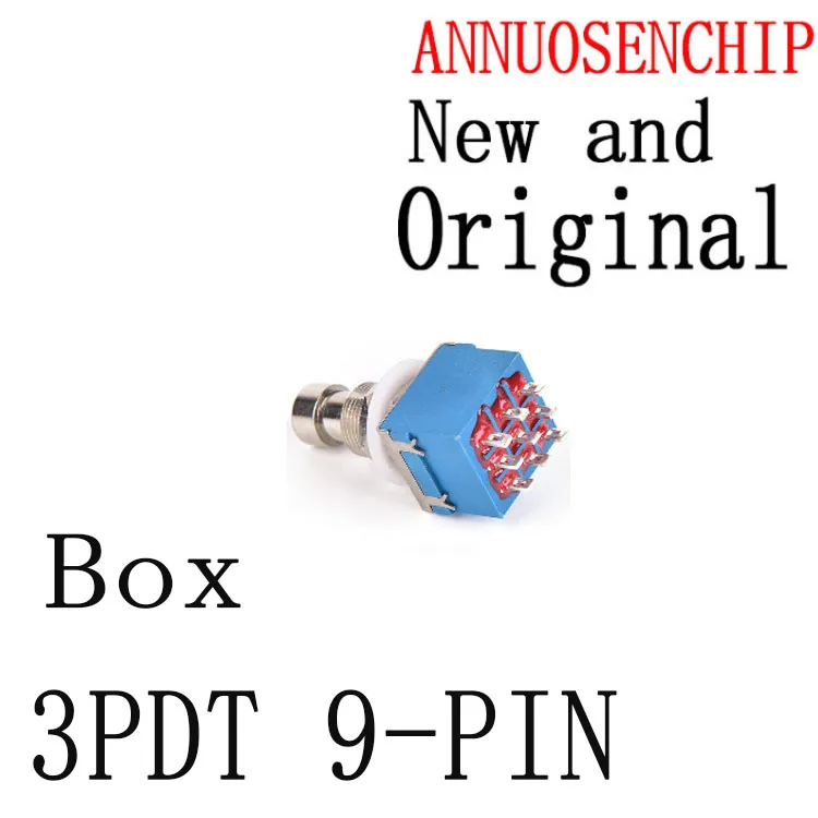 

Бесплатная доставка, 10 шт., новые и оригинальные педали для гитарных эффектов, металлический корпус для педали, истинное байпас 3PDT 9-PIN