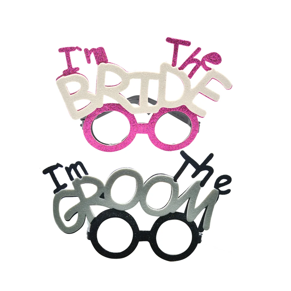 

2 Pcs Makeup Glasses Wedding Party Sunglasses Flash Bridal Party Eyeglasses Wedding Party Glasses Bride