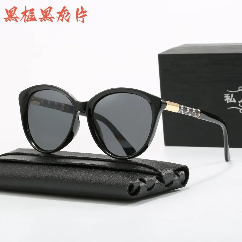 2024 новые модные круглые поляризационные солнцезащитные очки женские винтажные