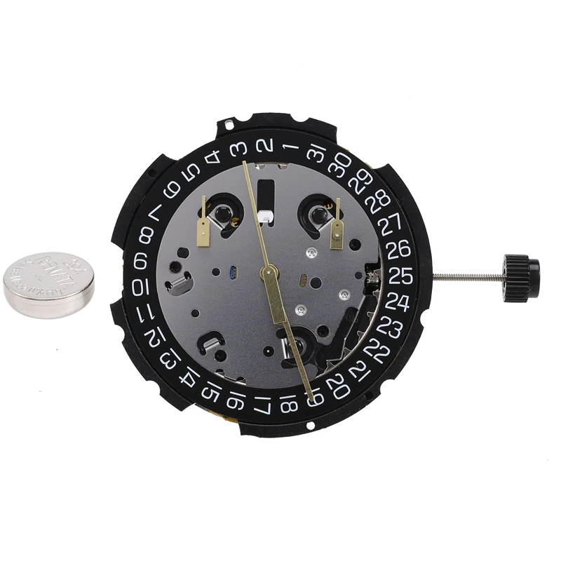

ETA G10.212 кварцевый H4 календарь с белым механизмом даты и черным календарем
