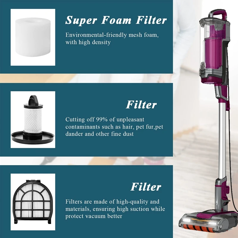 Фото Замена фильтров для пылесоса Shark LZ600, LZ601, LZ602, LZ602C APEX Uplight Lift-Away Duoclean №5