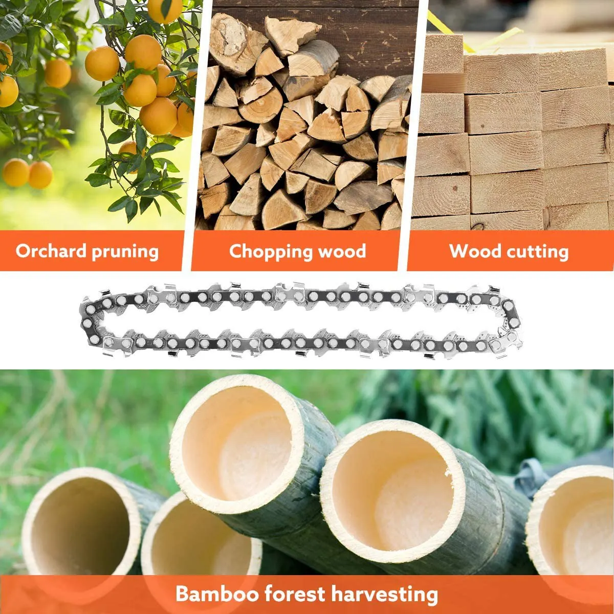 4-дюймовая 1/4-дюймовая направляющая цепь пилы мини-цепь бензопилы для 4-дюймовой