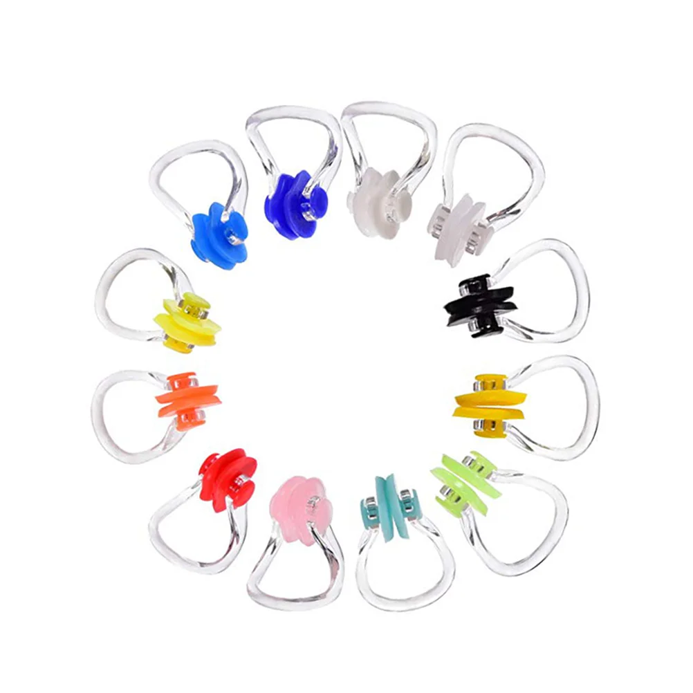 

12 шт. нетоксичный удобный аксессуар, зажим для носа для серфинга и дайвинга