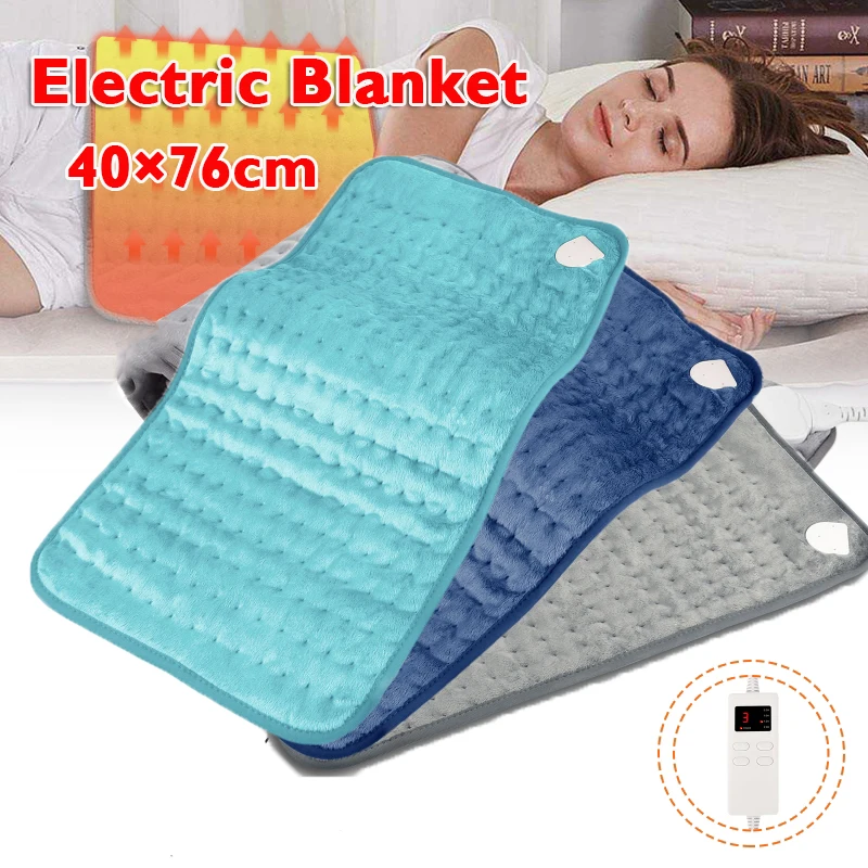 

75W 100-120V Electric Heating Pad Timing 6-speed Physiotherapy Heating Blanket Shawl Back Pain Relief Heat Therapy Winter Warmer
