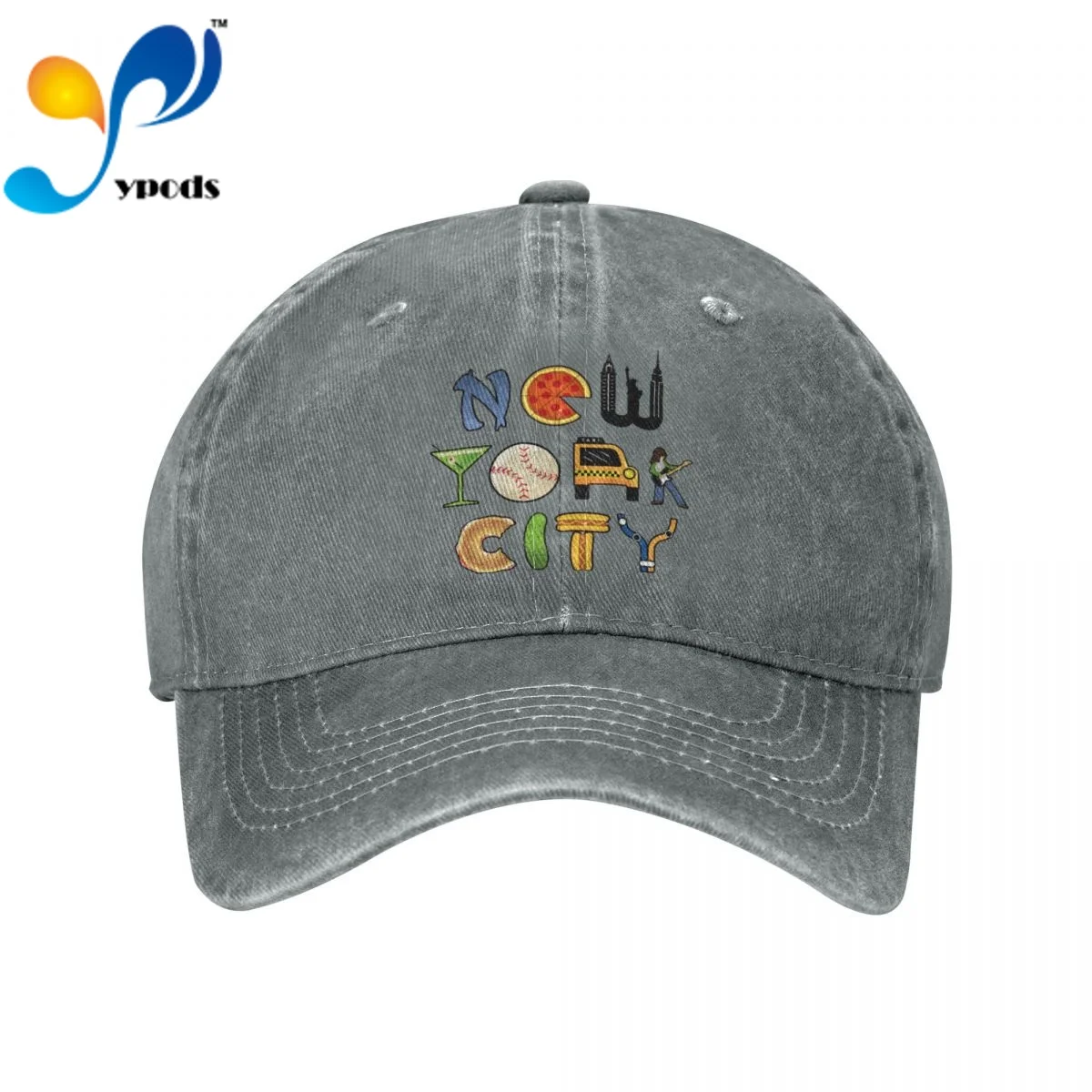 

Fruit Hamburger New York City Women Men Cotton Baseball Cap Unisex Casual Caps Outdoor Trucker Snapback Hats