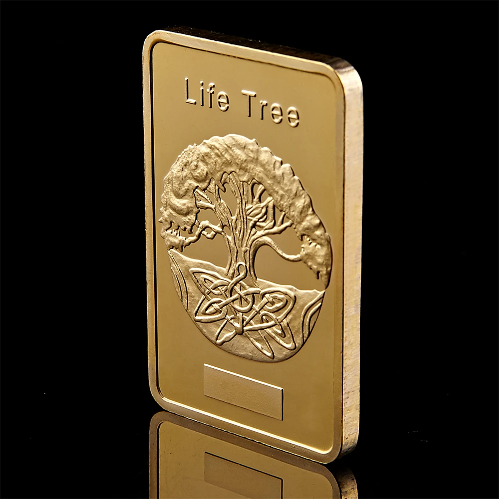 Норвежская Скандинавская мифология Odin отец богов 1 Унция Золотая балка коллекция