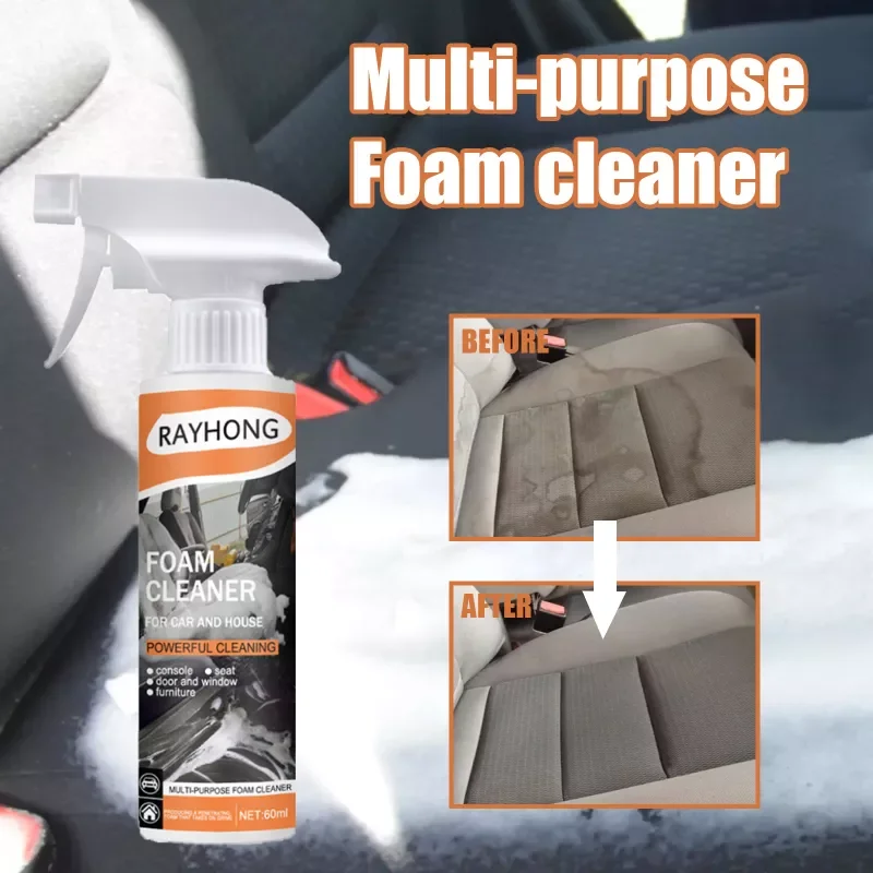 

Car Foam Cleaner Auto Interior Cleaner Car Seat Leather Cleaning liquid Home Cleaning tools Kit car accessories car wash